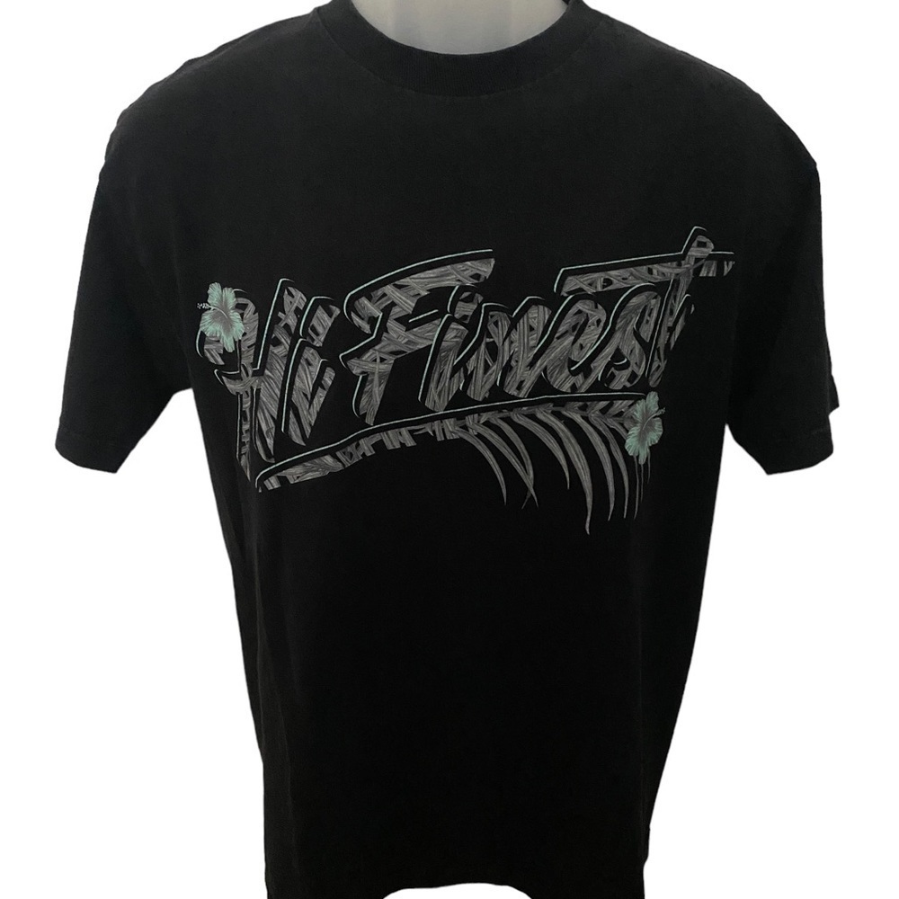 HAWAII’S FINEST Blue & Black Logo “Black Friday 2018” Tee Shirt Men M Medium